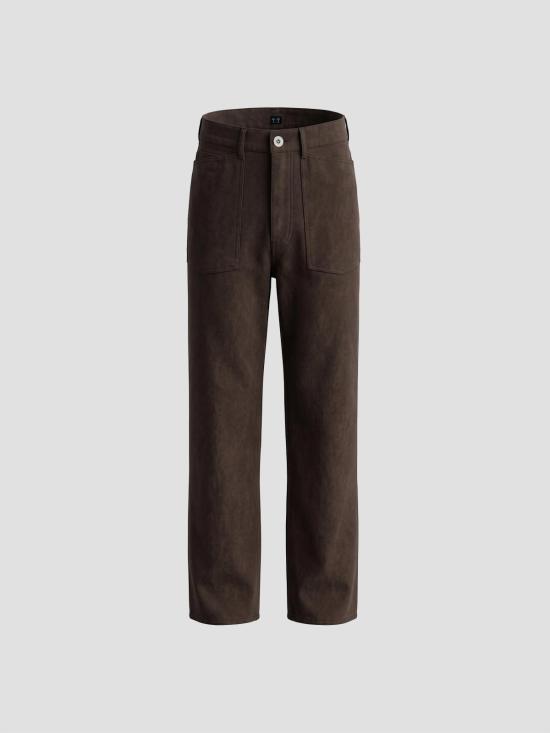 26SS 타이가 타카하시 스트레이트 팬츠 TTSS26220 MD DY BRWN MUD DYED BROWN