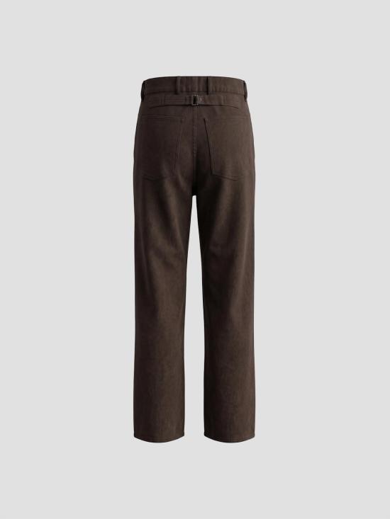 26SS 타이가 타카하시 스트레이트 팬츠 TTSS26220 MD DY BRWN MUD DYED BROWN - TAIGA TAKAHASHI