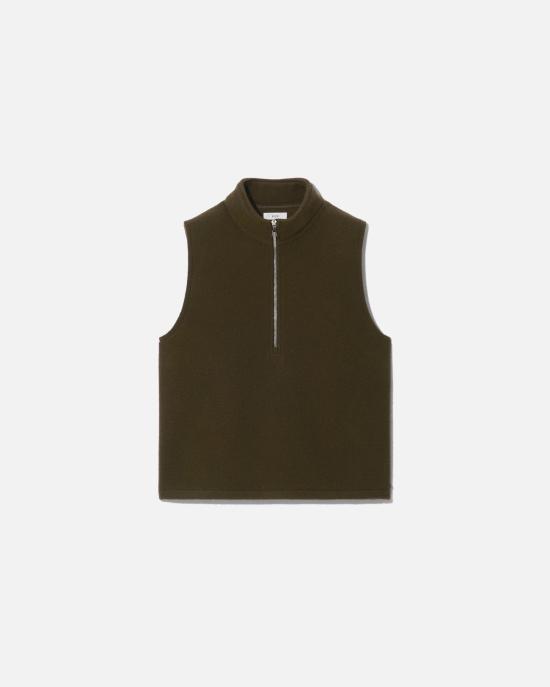 26SS 리에르 니트 베스트 NFL14X02 TAN FL TANIN FLEECE