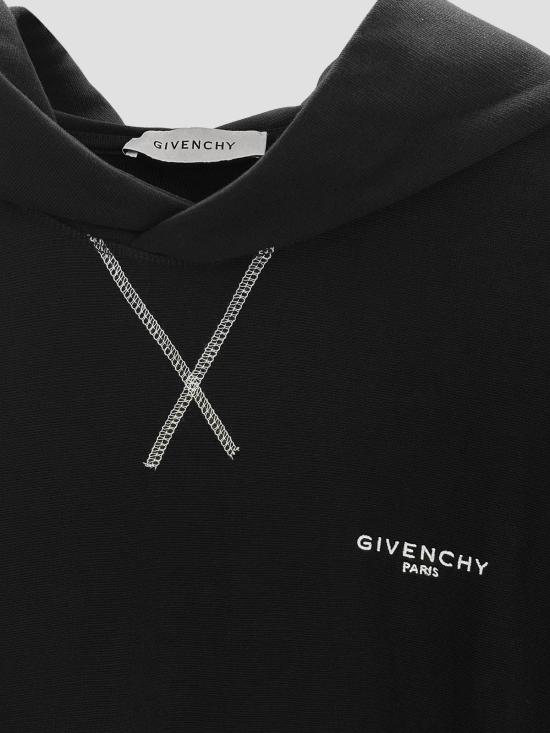 26SS 지방시 후드 티셔츠 BMJ0NH3YS1 001 BLACK - GIVENCHY