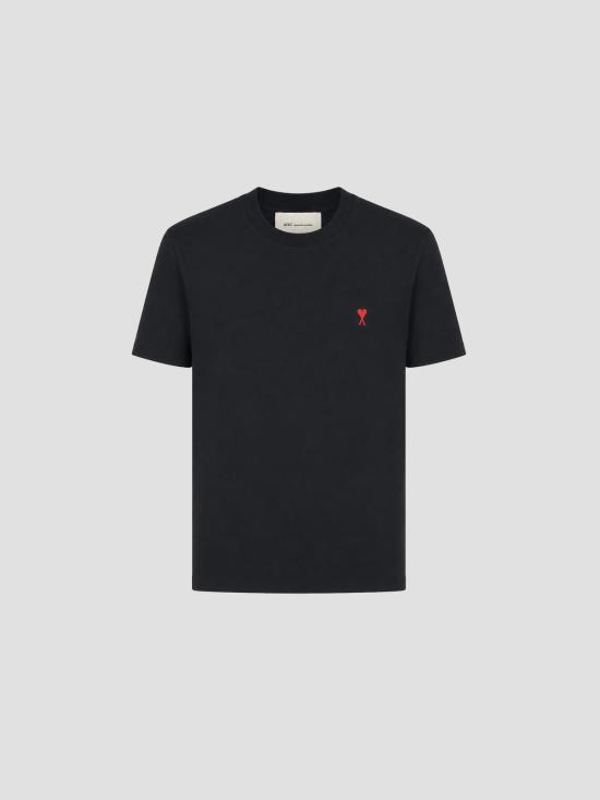26SS 아미 스몰 하트 로고 티셔츠 BFUTS035724 001 BLACK