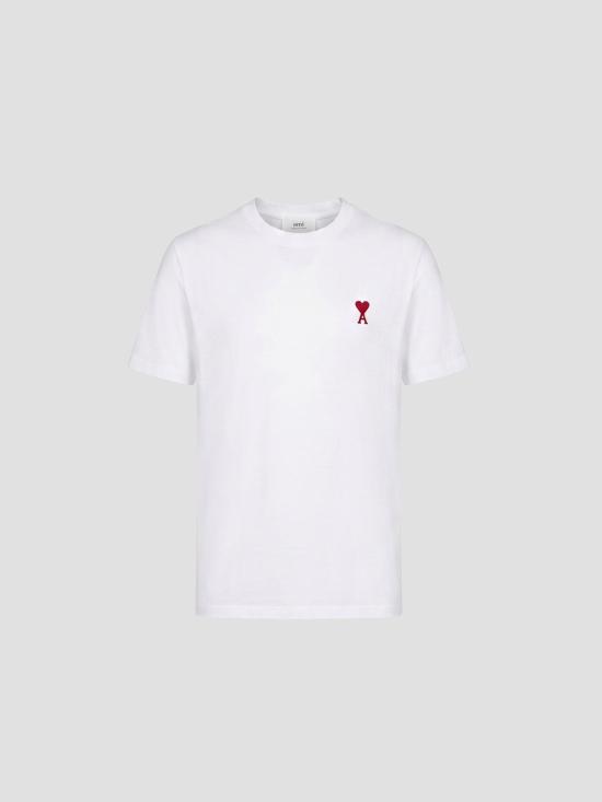 26SS 아미 스몰 하트 로고 티셔츠 BFUTS035724 100 WHITE