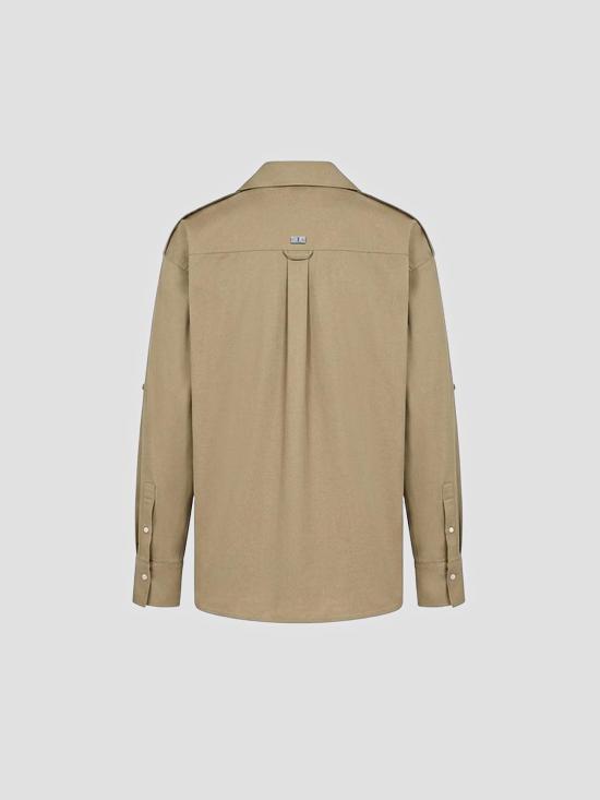 26SS 아미 코튼 사하린 셔츠 HSH814CO0214 A036 BEIGE TAUPE - AMI