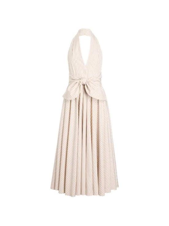 26SS 파투 롱 원피스 DR24302485967 5967 DOLCE COFFEE STRIPES