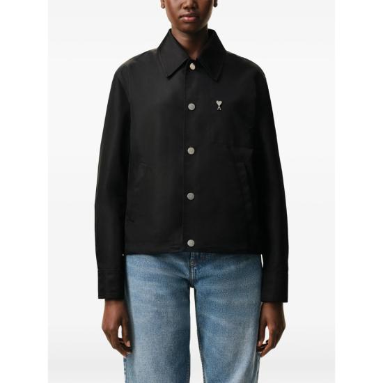 26SS 아미 ADC 나일론 스터드 버튼 자켓 UJK872PA0037 001 BLACK - AMI