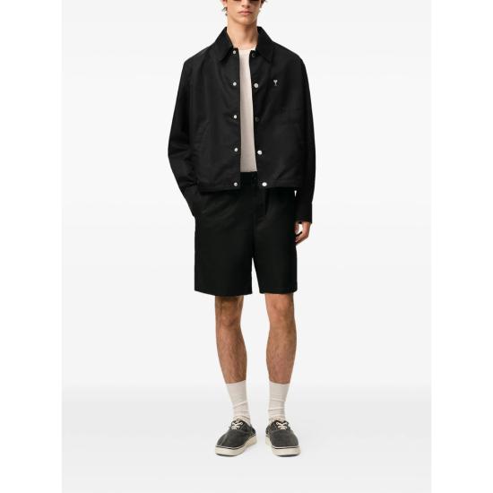 26SS 아미 ADC 나일론 스터드 버튼 자켓 UJK872PA0037 001 BLACK - AMI