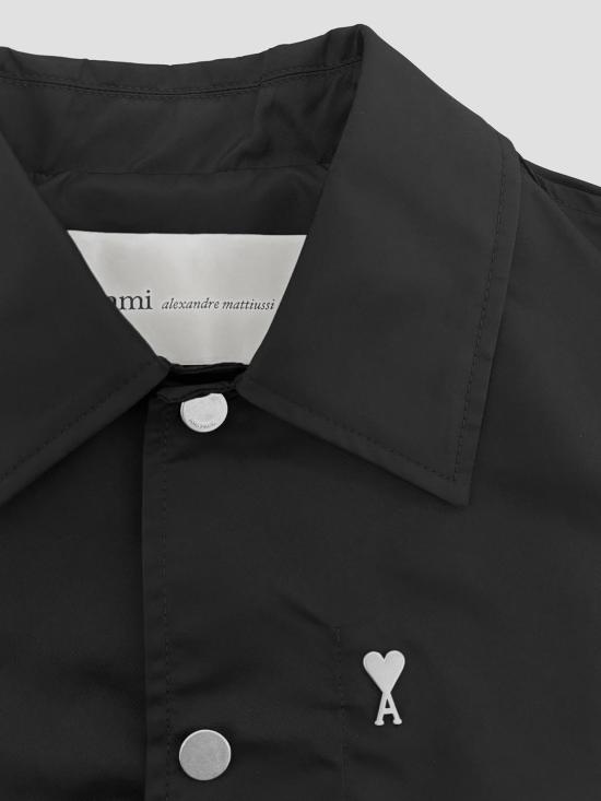 26SS 아미 ADC 나일론 스터드 버튼 자켓 UJK872PA0037 001 BLACK - AMI