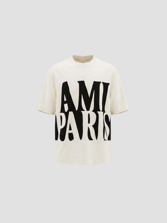 26SS 아미 반팔 티셔츠 UTS381726 136 WHITE CREAM