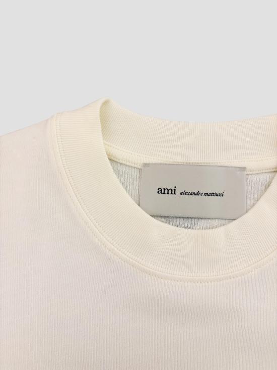 26SS 아미 반팔 티셔츠 UTS381726 136 WHITE CREAM - AMI