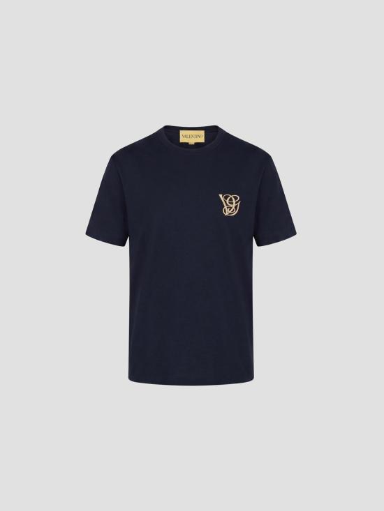 26SS 발렌티노 가라바니 반팔 티셔츠 8V3MG10VB2W 598 NAVY