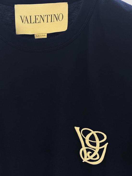26SS 발렌티노 가라바니 반팔 티셔츠 8V3MG10VB2W 598 NAVY - VALENTINO GARAVANI