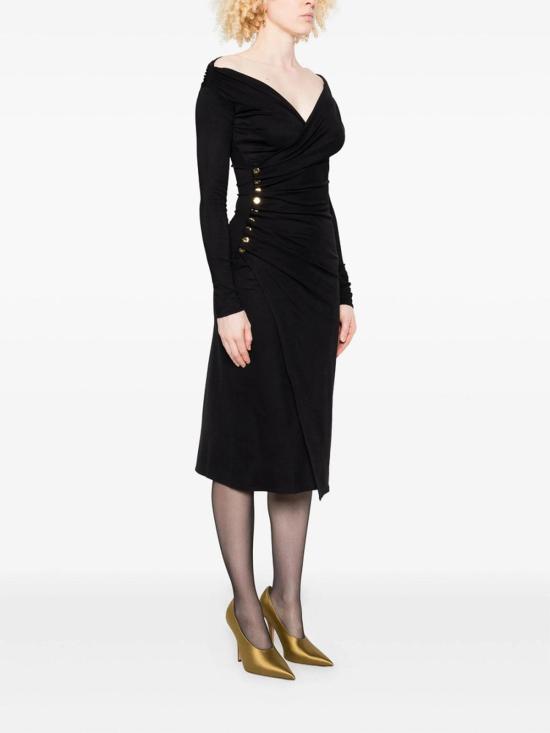 25FW 엘리자베타프랜치 미디 스커트 AB82257E2110 Black - ELISABETTA FRANCHI