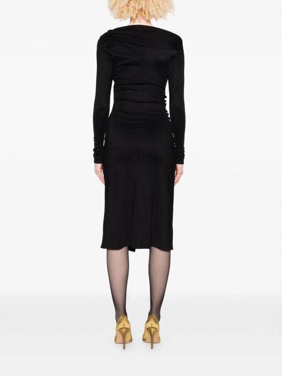 25FW 엘리자베타프랜치 미디 스커트 AB82257E2110 Black - ELISABETTA FRANCHI