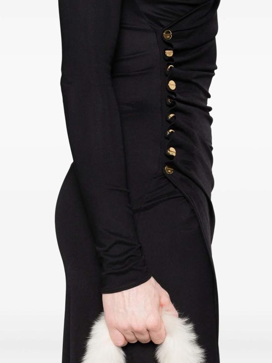 25FW 엘리자베타프랜치 미디 스커트 AB82257E2110 Black - ELISABETTA FRANCHI
