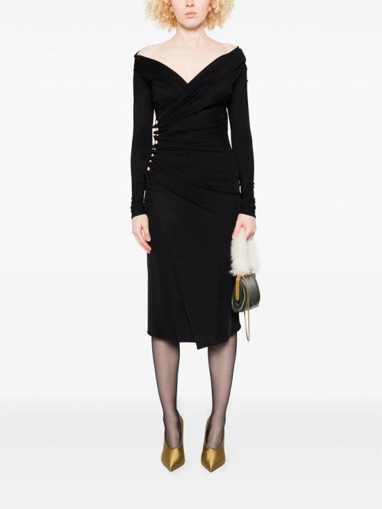 25FW 엘리자베타프랜치 미디 스커트 AB82257E2110 Black - ELISABETTA FRANCHI