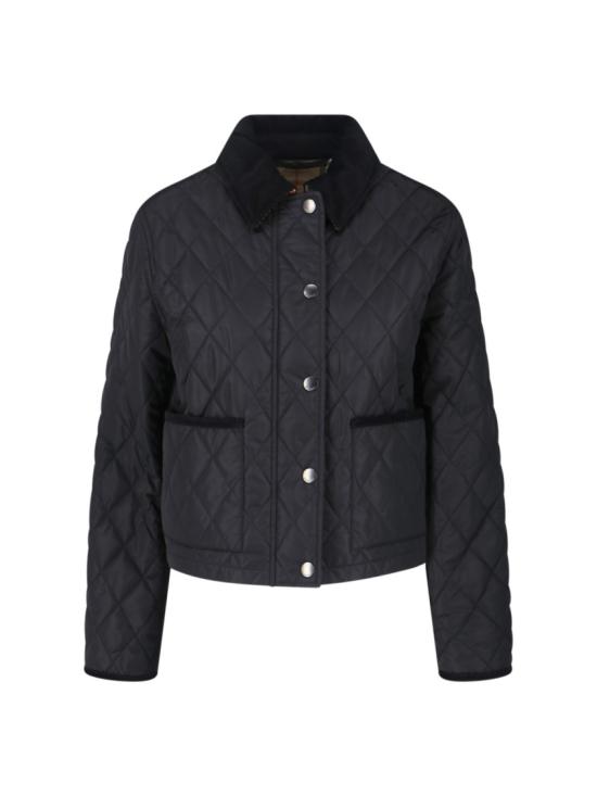 26FW 버버리 올드햄 크롭 퀼팅 자켓 8107465C1900 Black