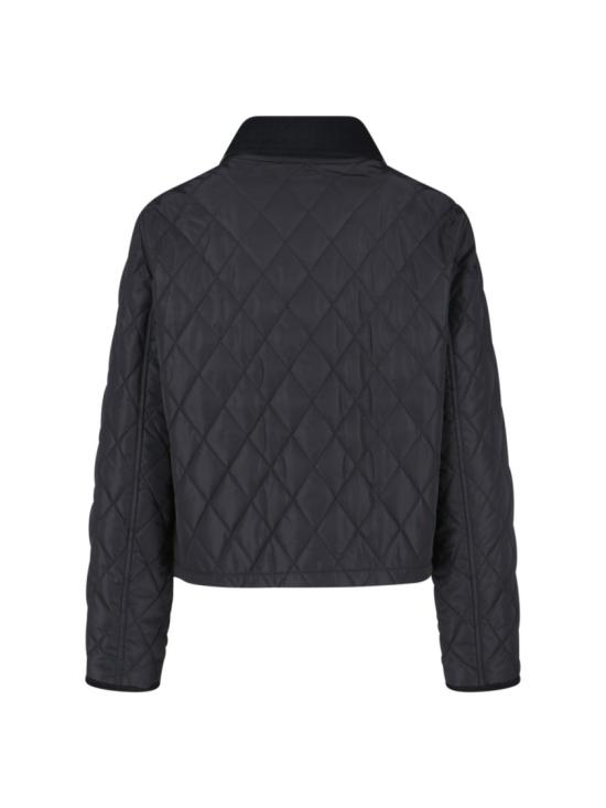 26FW 버버리 올드햄 크롭 퀼팅 자켓 8107465C1900 Black - BURBERRY