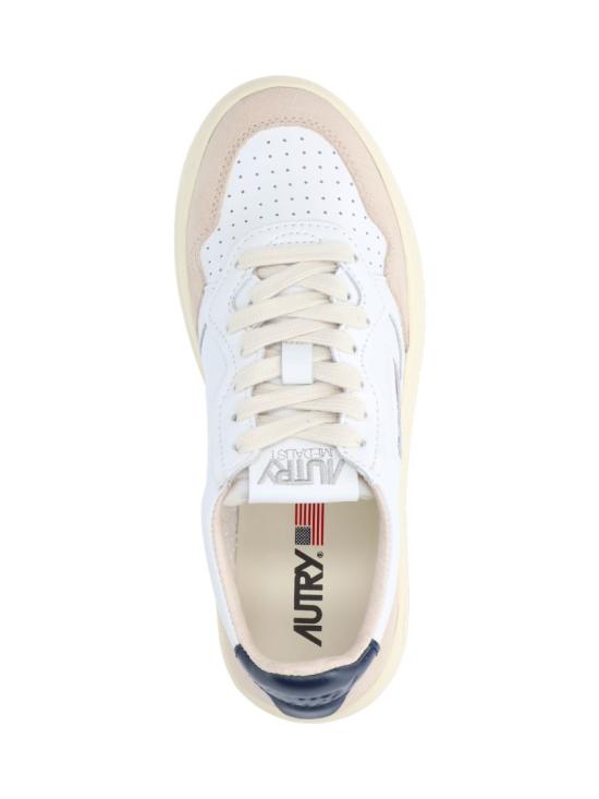 26FW 오트리 메달리스트 로우 레더 스니커즈 AULWLS28 White - AUTRY