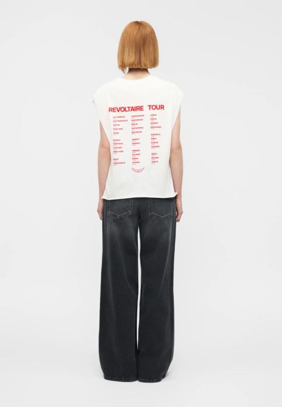 26SS 자딕앤볼테르 반팔 티셔츠 JWTT01280JUDO White - ZADIG & VOLTAIRE