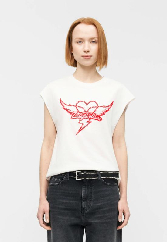 26SS 자딕앤볼테르 반팔 티셔츠 JWTT01280JUDO White - ZADIG & VOLTAIRE