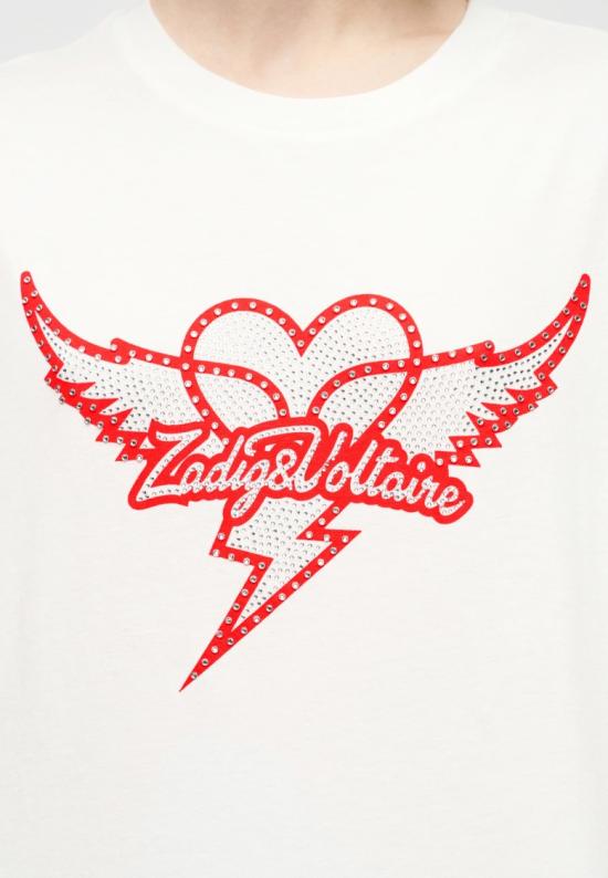 26SS 자딕앤볼테르 반팔 티셔츠 JWTT01280JUDO White - ZADIG & VOLTAIRE