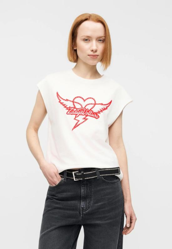 26SS 자딕앤볼테르 반팔 티셔츠 JWTT01280JUDO White - ZADIG & VOLTAIRE