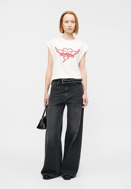 26SS 자딕앤볼테르 반팔 티셔츠 JWTT01280JUDO White - ZADIG & VOLTAIRE