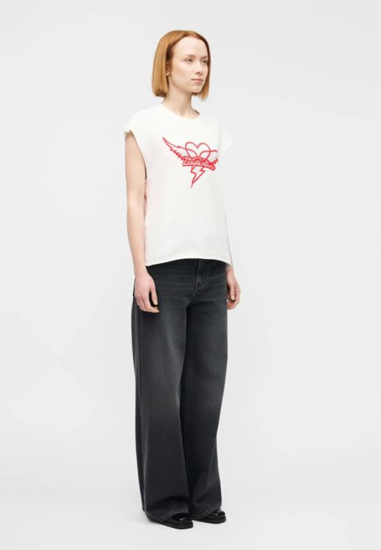 26SS 자딕앤볼테르 반팔 티셔츠 JWTT01280JUDO White - ZADIG & VOLTAIRE