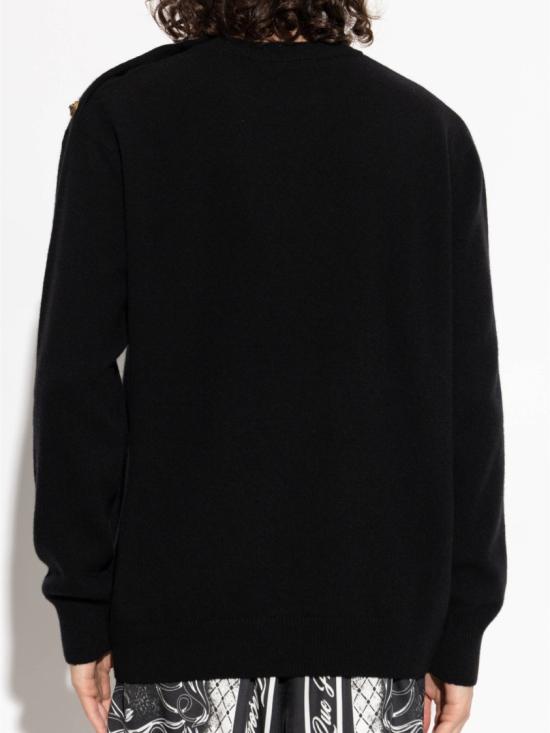 26FW 발망 스웨터 HH1KD186 KI87 Black - BALMAIN