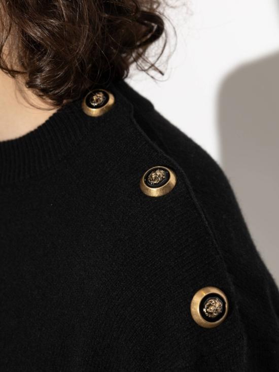 26FW 발망 스웨터 HH1KD186 KI87 Black - BALMAIN