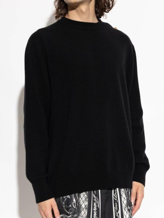 26FW 발망 스웨터 HH1KD186 KI87 Black - BALMAIN