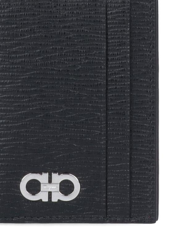 26FW 살바토레 페라가모 간치니 카드지갑 740946001 Black - SALVATORE FERRAGAMO