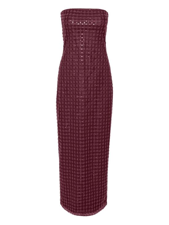 26FW 로테이트 롱 원피스 115049 2734 Rosso