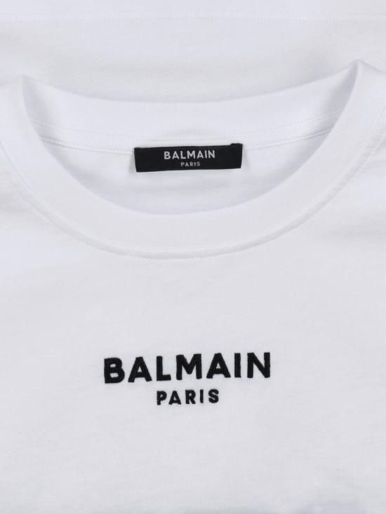 26FW 발망 반팔 티셔츠 HF1EE145BD10GAB White - BALMAIN