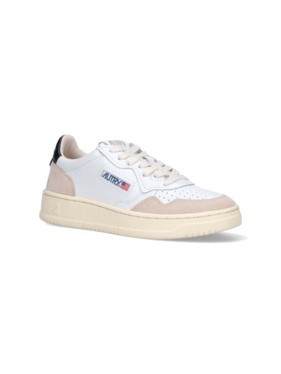 26FW 오트리 메달리스트 로우 레더 스니커즈 AULWLS21 White - AUTRY