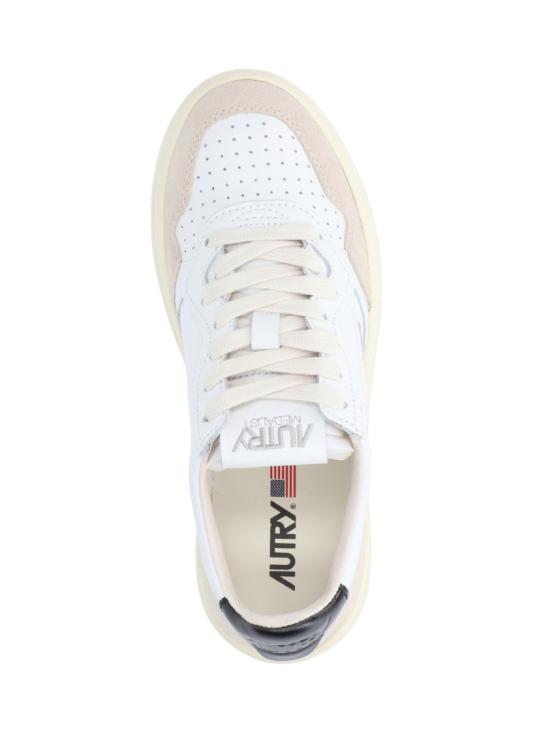 26FW 오트리 메달리스트 로우 레더 스니커즈 AULWLS21 White - AUTRY