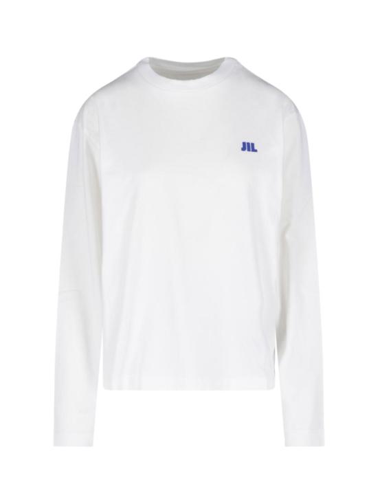 26FW 질샌더 긴팔 티셔츠 J02GC0164 J45048100 White