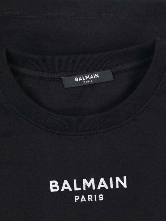 26FW 발망 반팔 티셔츠 HF1EE145BD10EAB Black - BALMAIN