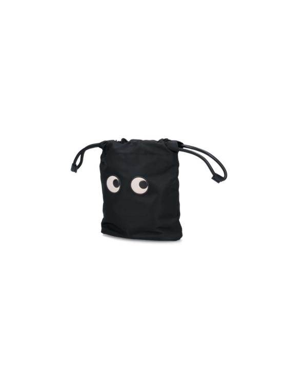 26FW 안야힌드마치 아이즈 드로스트링 백 193566BLACK - ANYA HINDMARCH