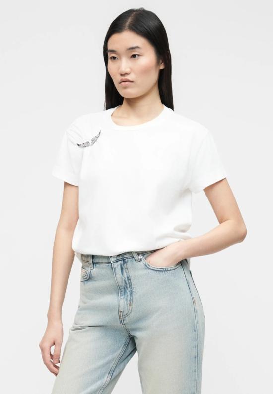 26SS 자딕앤볼테르 반팔 티셔츠 JWTS02871JUDO White - ZADIG & VOLTAIRE