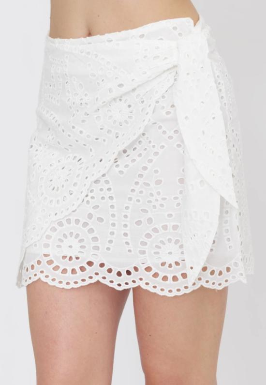 26SS 세인트바쓰 숏 스커트 NYR000101000L White - MC2 SAINT BARTH