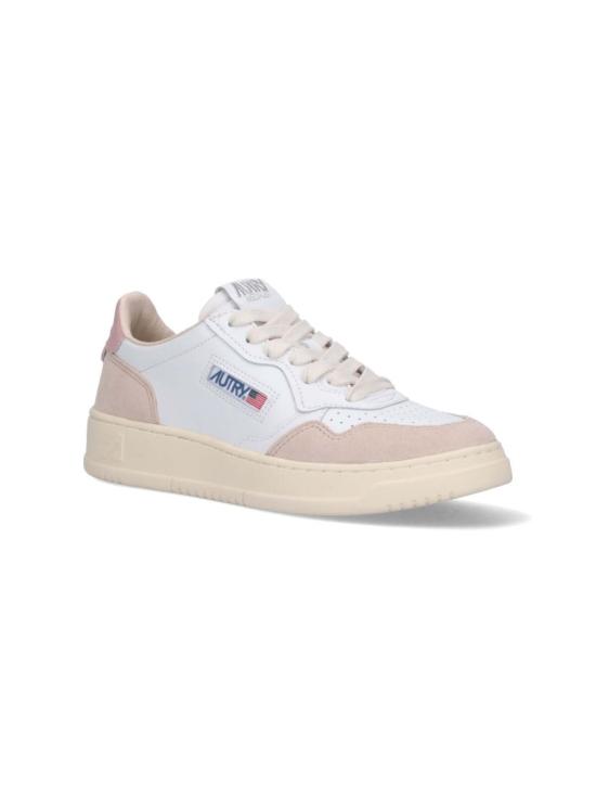 26FW 오트리 메달리스트 로우 레더 스니커즈 AULWLS37 White - AUTRY