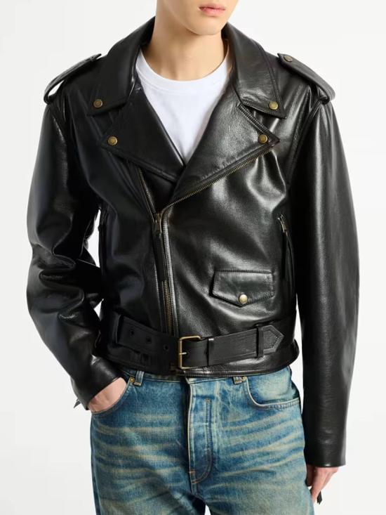 26FW 발망 바이커 자켓 HH1TD580 LE43 Black - BALMAIN