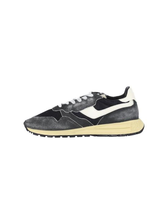 26FW 오트리 릴윈드 로우 나일론 스웨이드 스니커즈 WWLMGQ07 Black - AUTRY