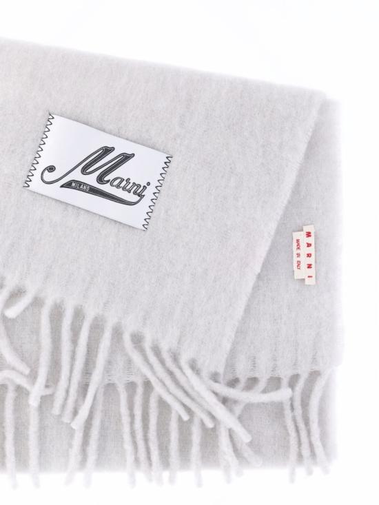 26FW 마르니 터콰이즈 알파카 스카프 SCMC0059Y0 UTW91800N15 Grey - MARNI