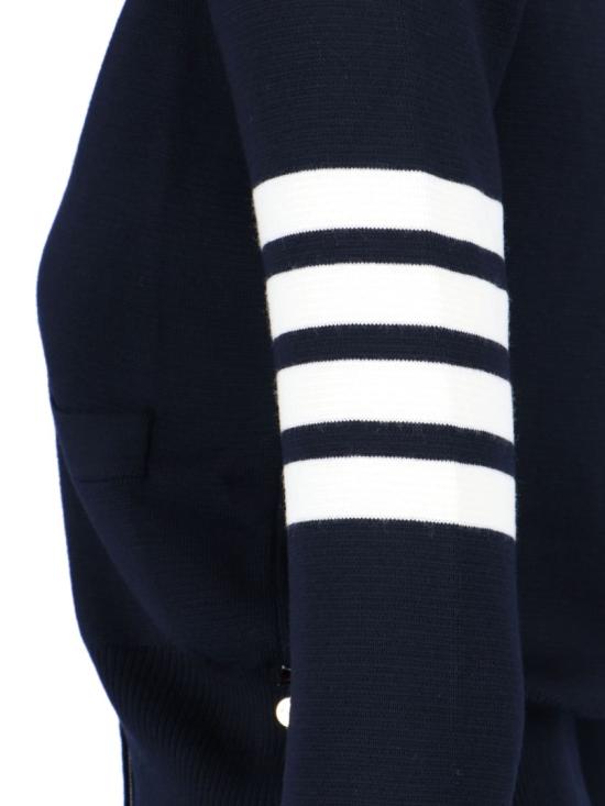 26FW 톰브라운 파인 메리노 울 4바 클래식 V넥 가디건 FKC207A 00014415 Blue - THOM BROWNE