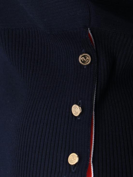 26FW 톰브라운 파인 메리노 울 4바 클래식 V넥 가디건 FKC207A 00014415 Blue - THOM BROWNE