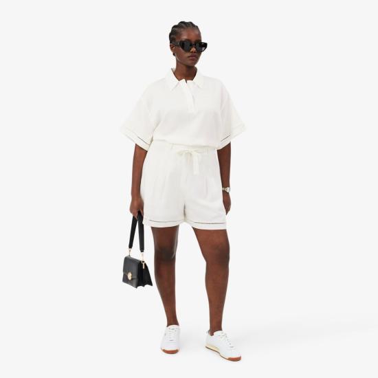 26SS 라코스테 반팔 티셔츠 CF006170V White - LACOSTE