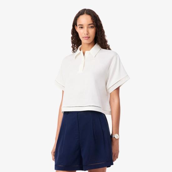 26SS 라코스테 반팔 티셔츠 CF006170V White - LACOSTE