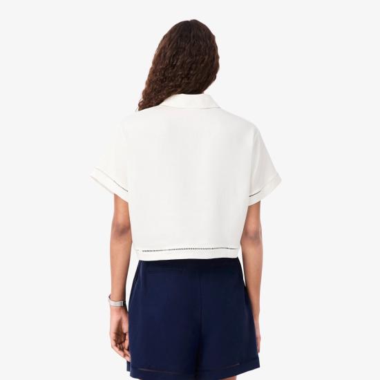 26SS 라코스테 반팔 티셔츠 CF006170V White - LACOSTE